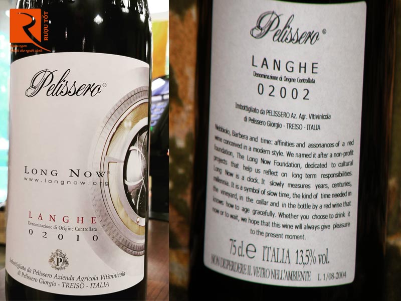 Rượu vang Ý Pelissero Long Now Langhe - Piemonte