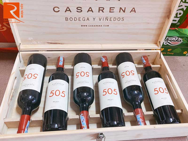 Rượu vang Casarena 505 Red - White