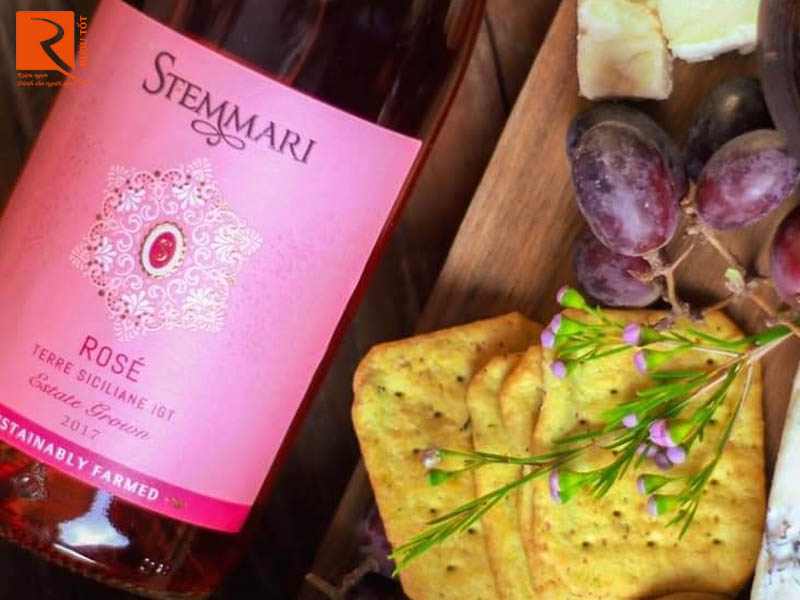 Rượu vang Ý Stemmari Rose Terre Siciliane IGT