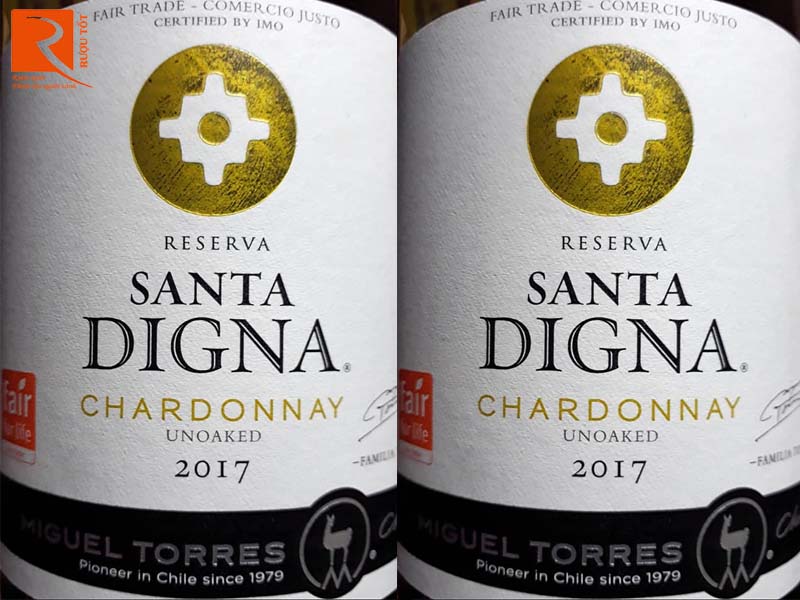 Rượu vang Chile Santa Digna Chardonnay Reserva Miguel Torres