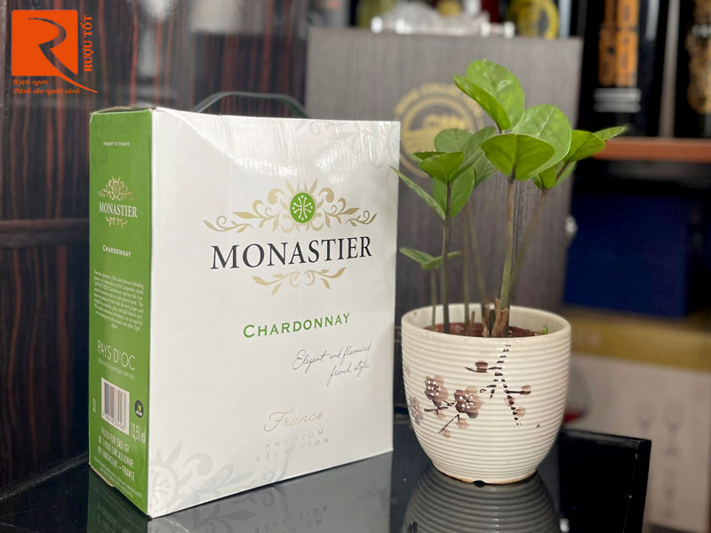 Vang Pháp Monastier Chardonnay France Premium 3L