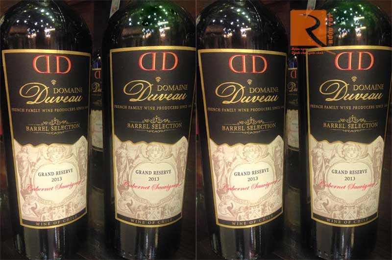 Rượu Vang Domaine Duveau CS Gran Reserve