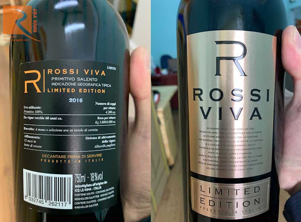 Rượu vang Rossi Viva