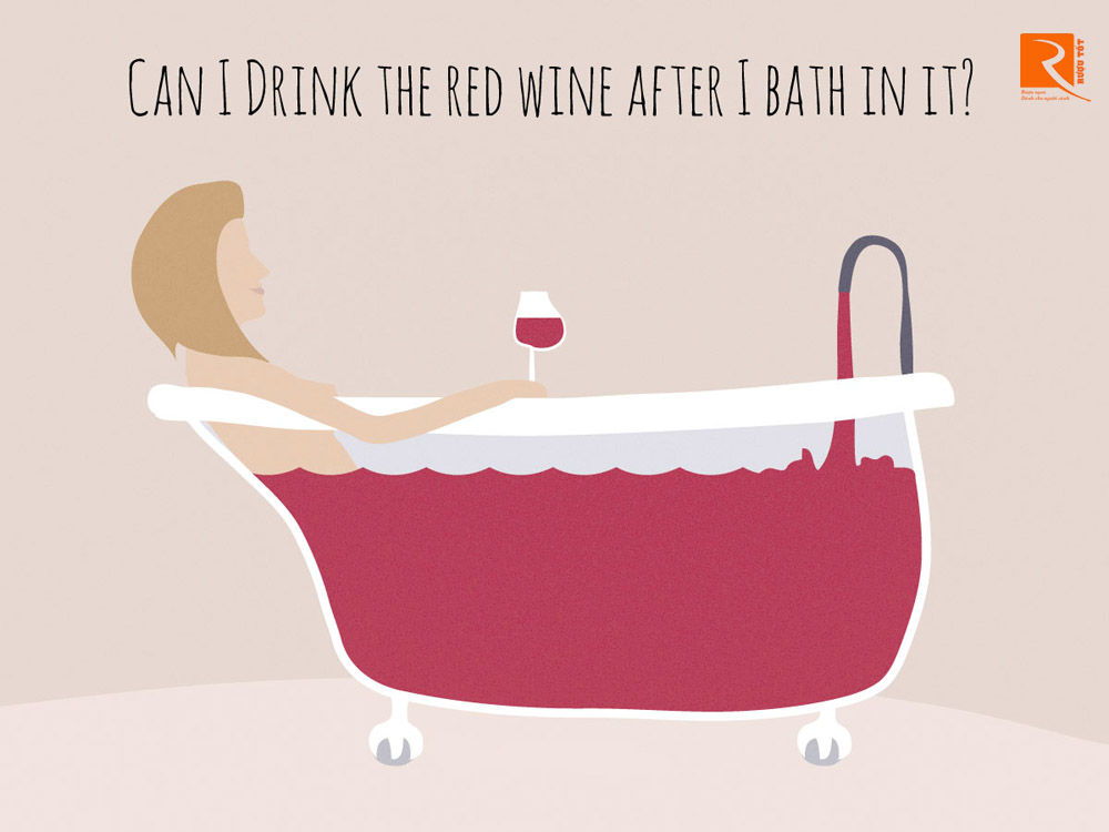 Tắm rượu vang đỏ tốt cho sức khỏe hay không?