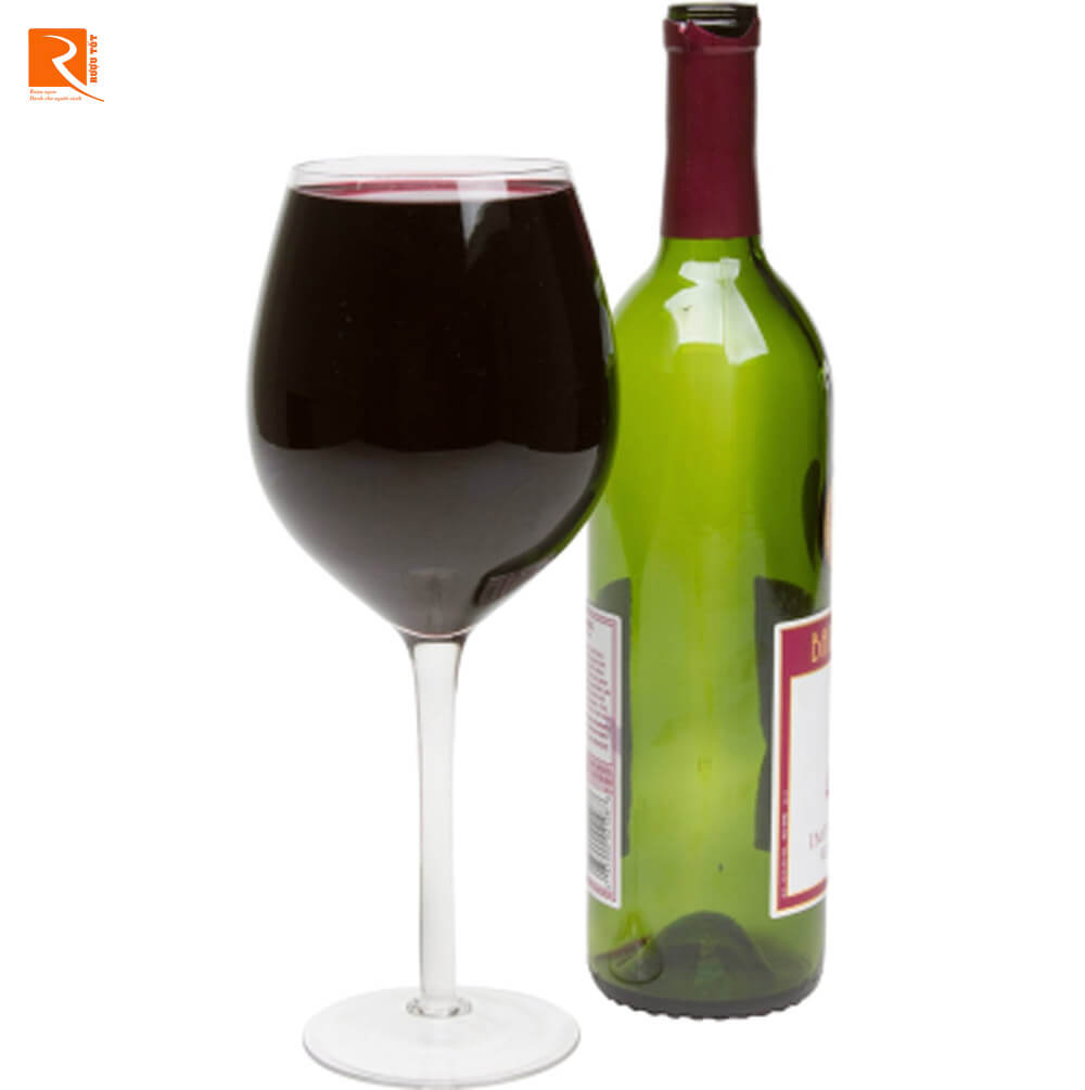 Ly rượu vang cỡ lớn: (ly có dung tích lớn chứa đủ cả một chai rượu giá $18)