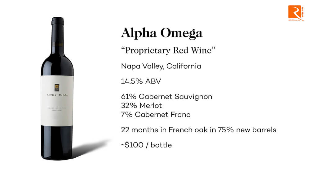 Rượu vang Alpha Omega Proprietary Red Wine 2013