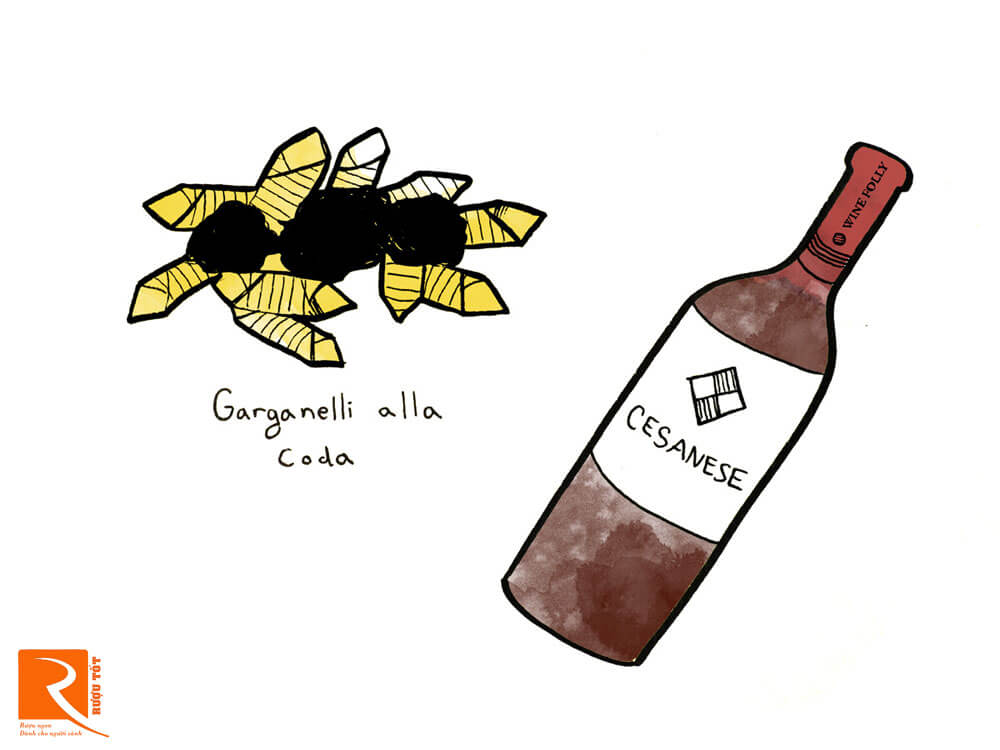Garganelli alla Coda & Cesan