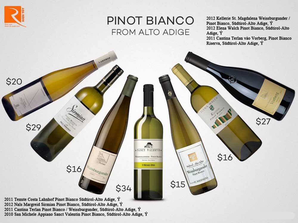 Pinot Bianco từ Alto Adige