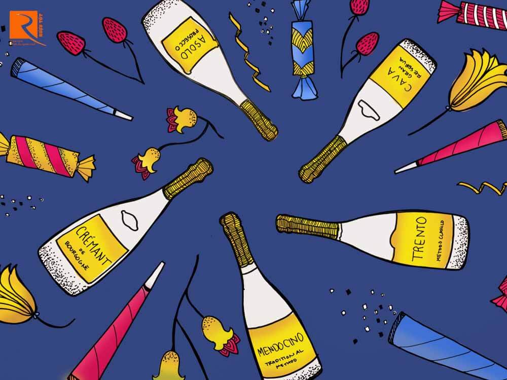 Champagne là một vùng rượu vang nhỏ ở Pháp chuyên sản xuất rượu vang sủi bọt.