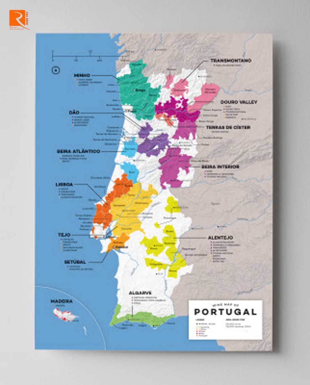Bản đồ rượu vang Bồ Đào Nha