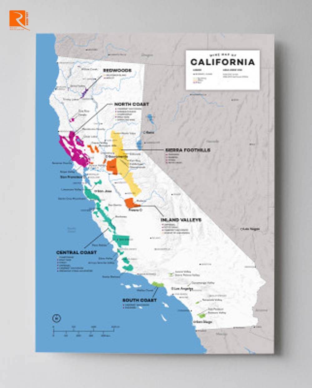 Bản đồ rượu vang California