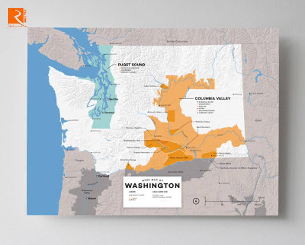 Bản đồ rượu vang Washington