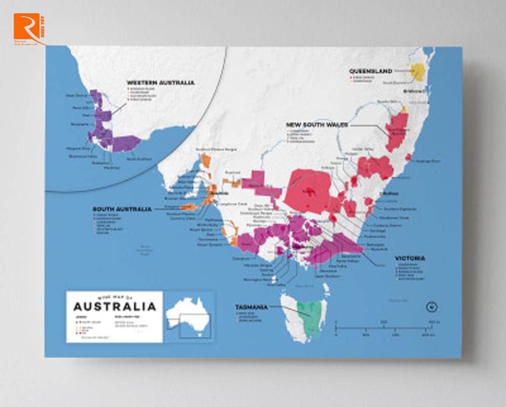 Bản đồ rượu vang Úc