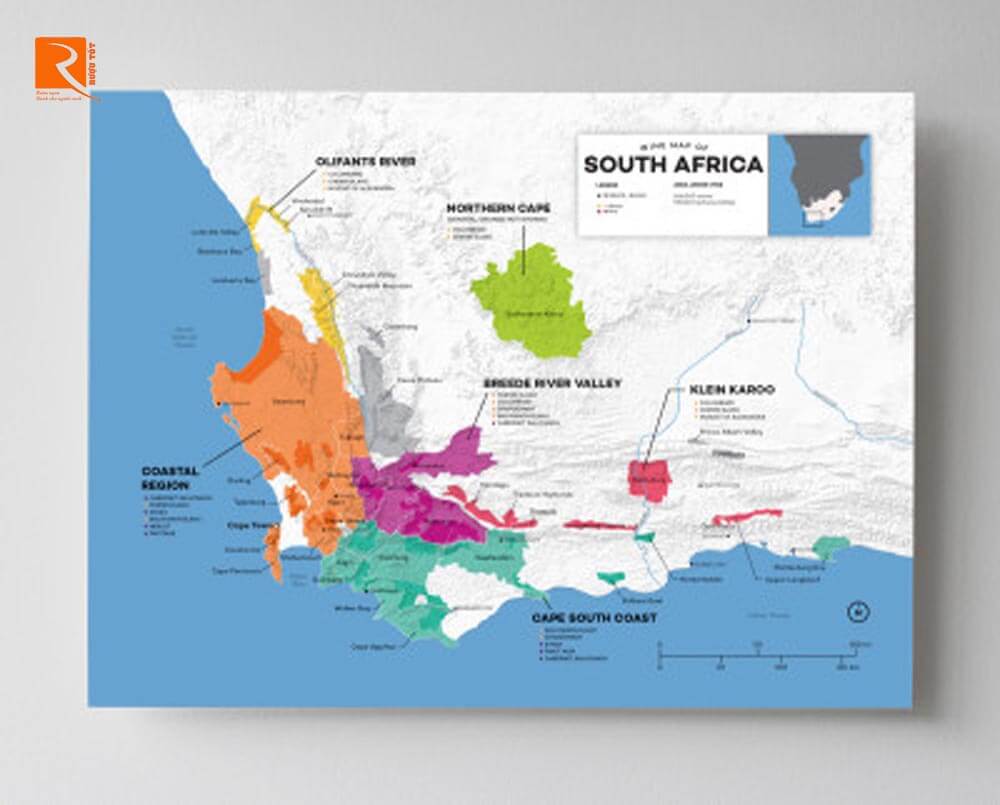 Bản đồ rượu vang Nam Phi