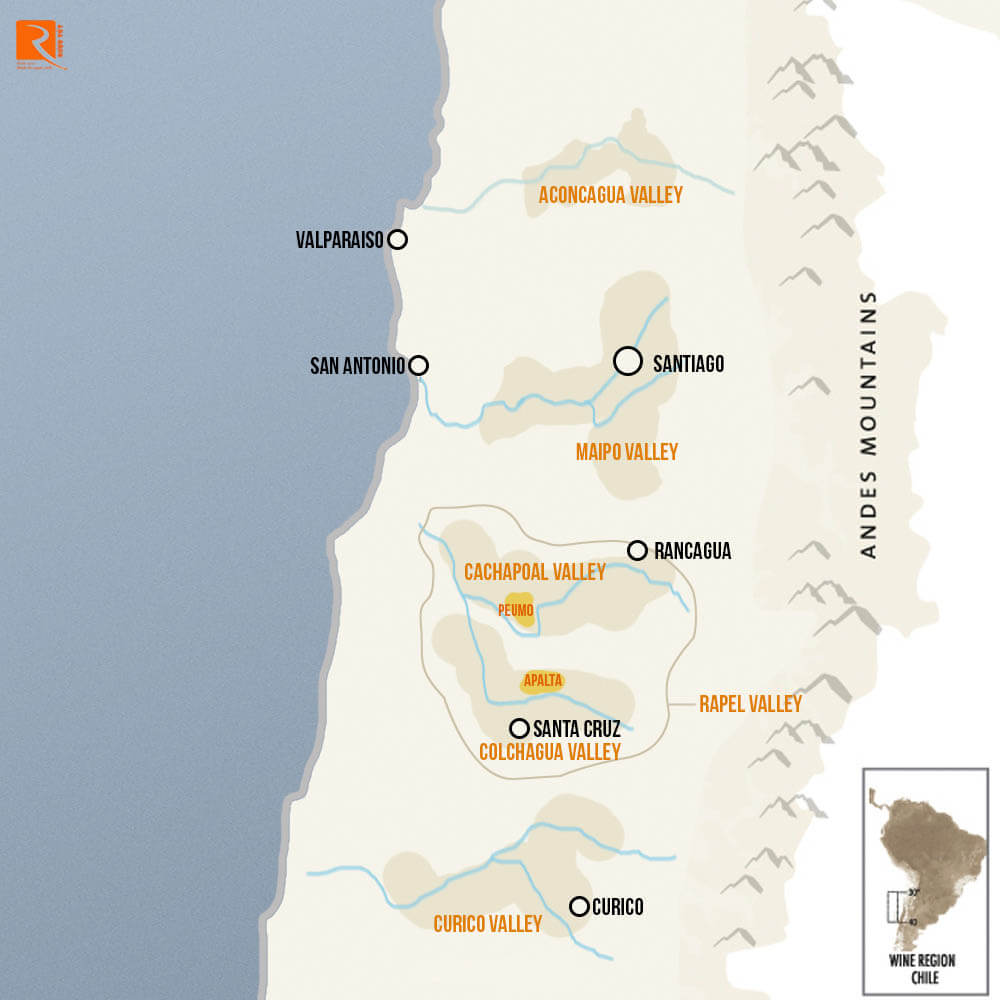 Chile về cơ bản có thể được chia thành 3 khu vực chính: Bắc, Trung và Nam. 
