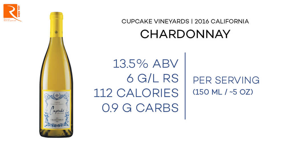 Cupcake Vineyards là Rượu vang California Chardonnay 2016
