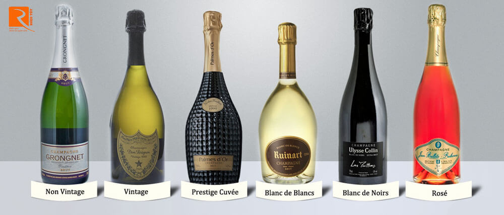 Phong cách Champagne khác nhau là gì?