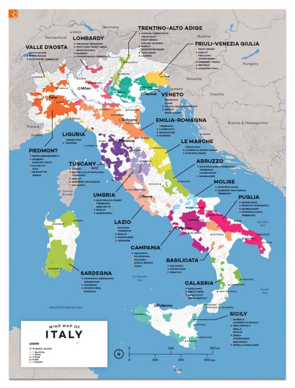 Vùng rượu vang Ý