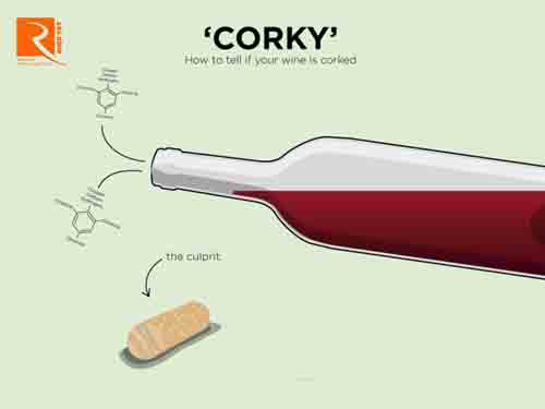 Làm thế nào để biết rượu vang có bị ảnh hưởng bởi nút chai không?
