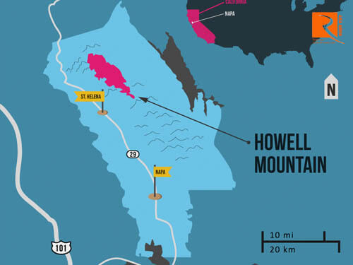 Tìm hiểu về giống nho Cabernet Sauvignon trồng trên núi Howell ở Napa.