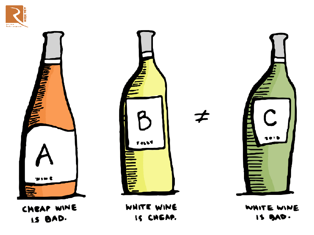 Rượu vang trắng giá rẻ hơn vang đỏ nên hương vị cũng rẻ tiền.