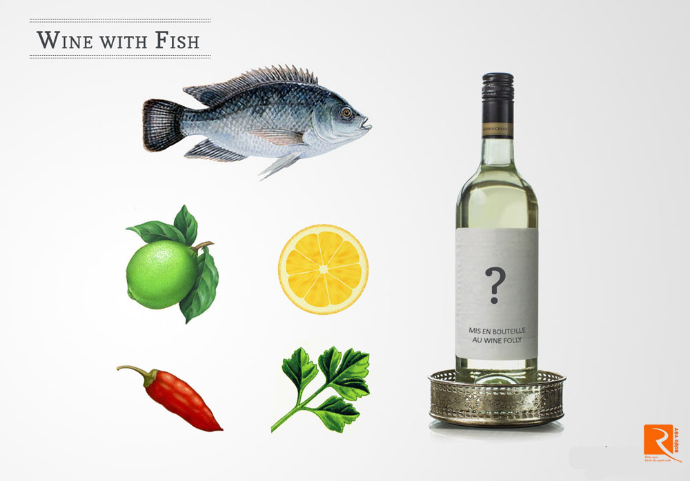 Chuẩn bị cá với nước sốt ăn kèm cùng rượu vang nào