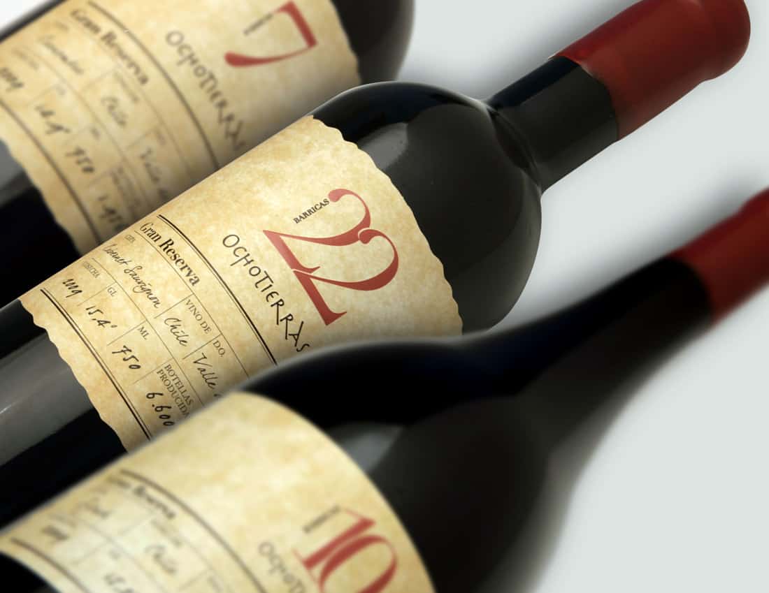 Rượu vang Chile OchoTierras Gran reserva lựa chọn hoàn hảo cho bữa tiệc của bạn