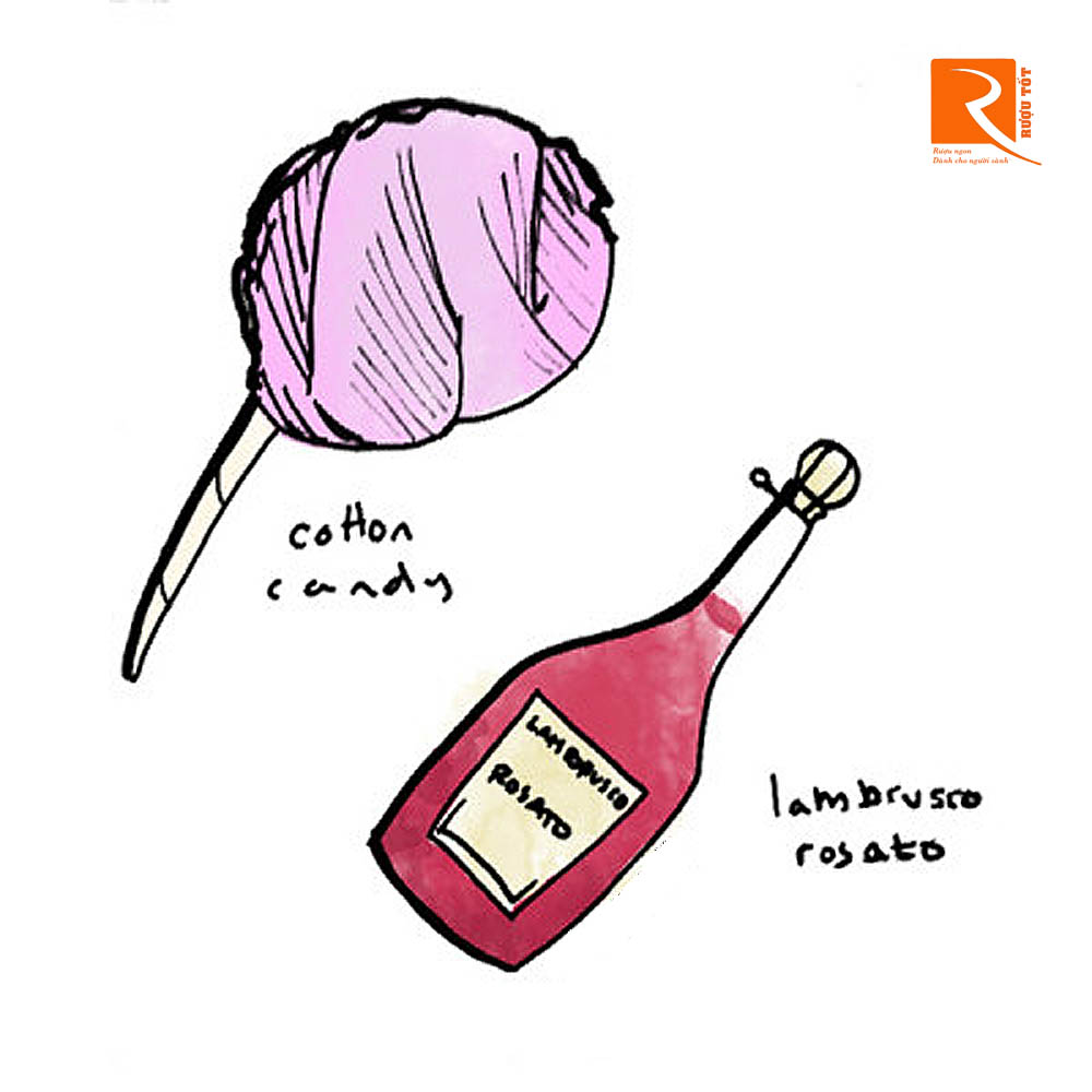 Một số loại rượu cung cấp vị ngọt làm giảm cảm giác chua.