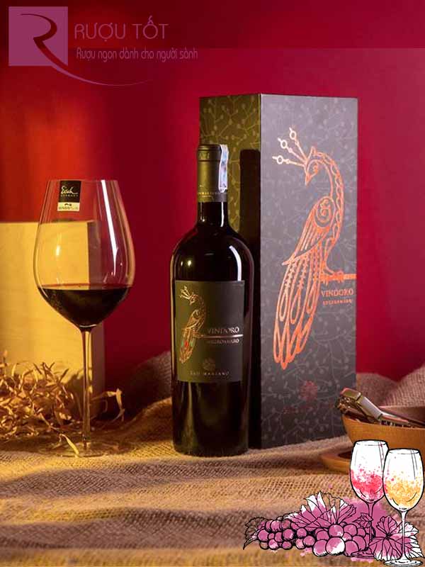 Rượu vang Ý Vindoro hộp quà cao cấp