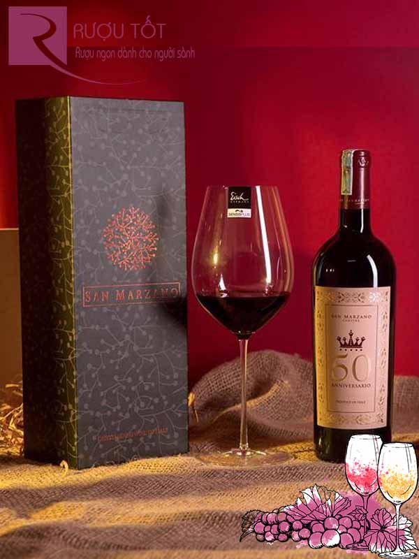 Rượu vang Ý San Marzano 50 hộp quà