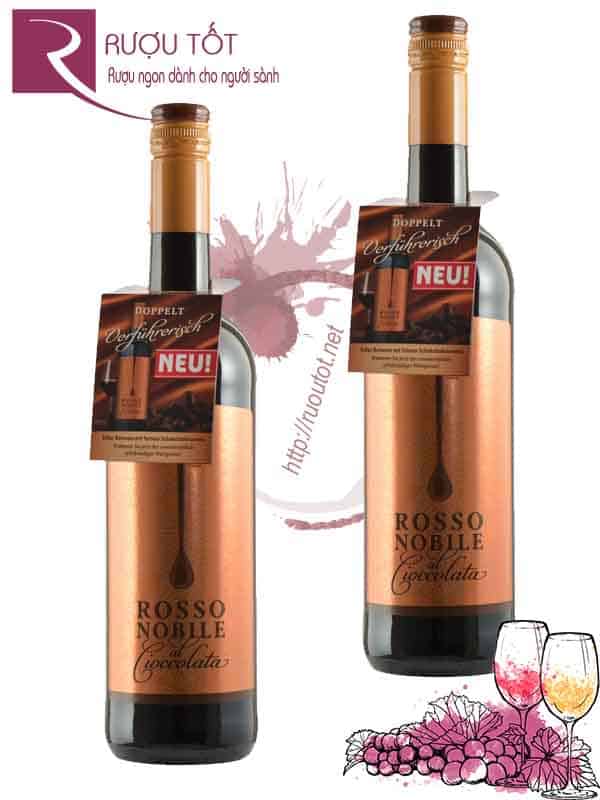 Rượu vang Rosso Nobile al Cioccolata vị socola ngot ngào