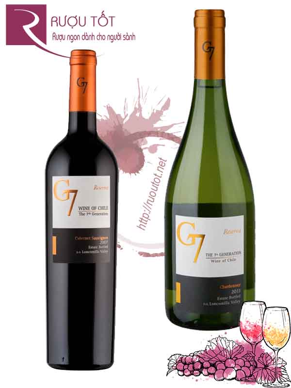 Rượu vang G7 Reserva Đỏ - Trắng chính hãng