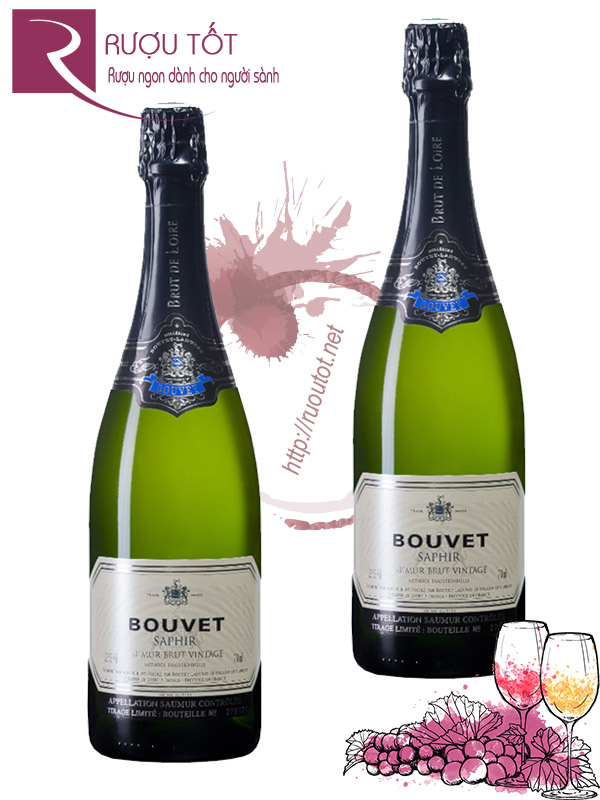 Rượu Vang Nổ Bouvet Cuvee Saphir Vintage Saumur