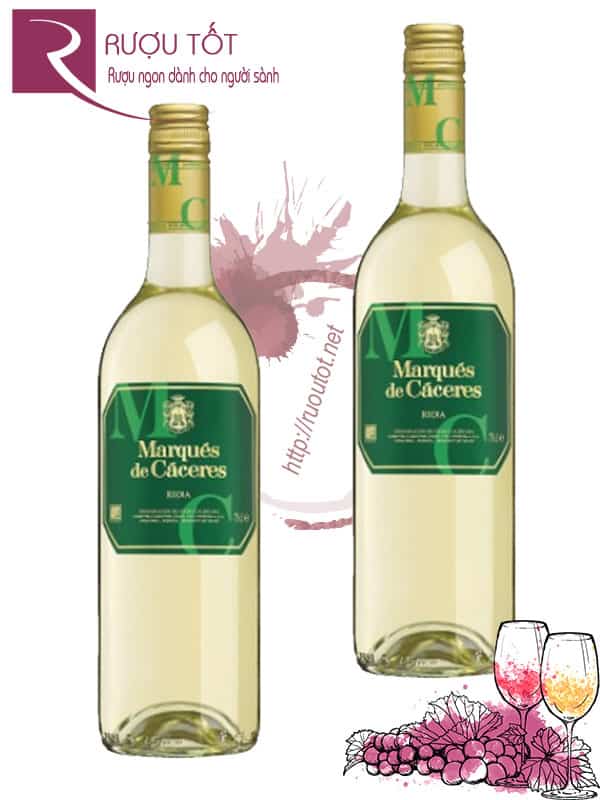 Rượu Vang Marques de Caceres Rioja Bianco Thượng hạng