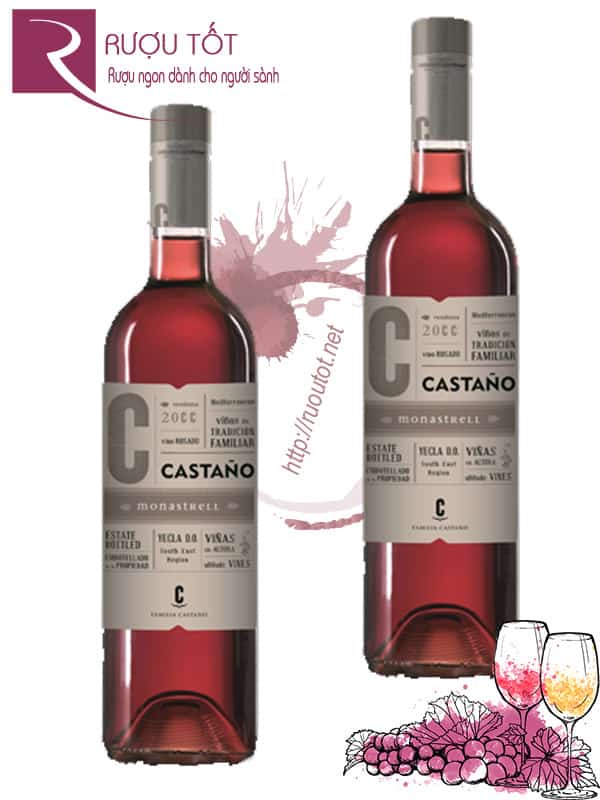 Rượu Vang Castano Monastrell Bodega Yecla Rose Thượng hạng