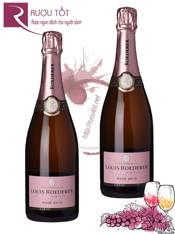 Champagne Pháp Louis Roederer Brut Rose Thượng hạng