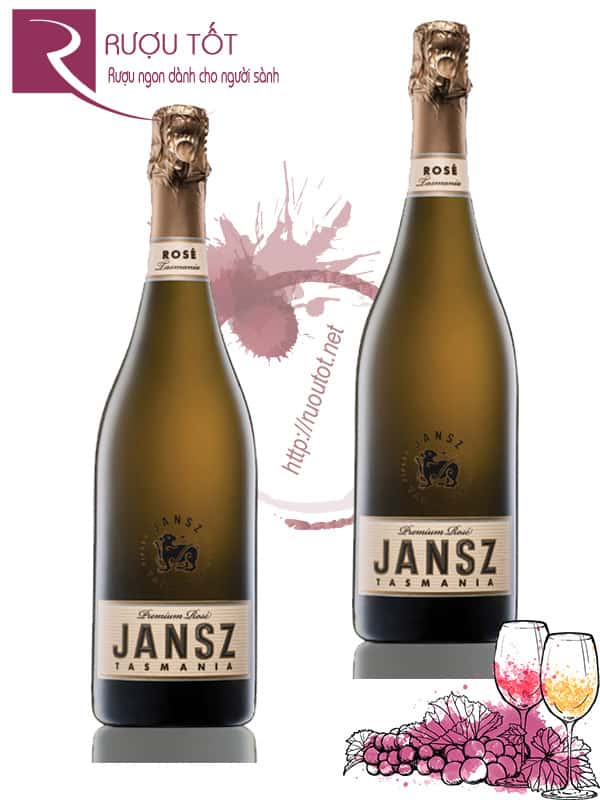 Rượu vang nổ Jansz Tasmania Premium Cuvee Rose Hảo hạng