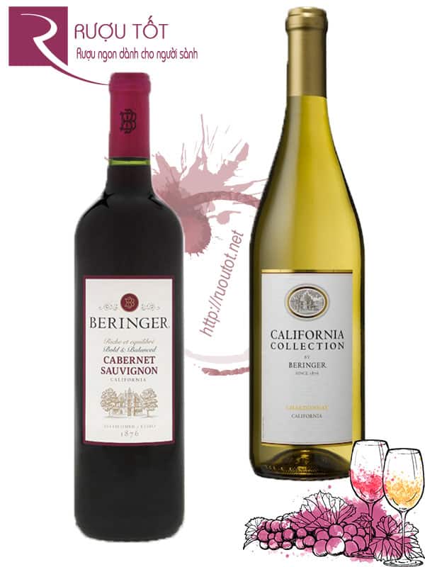 Rượu vang Beringer California Collection (Red - White) Thượng hạng