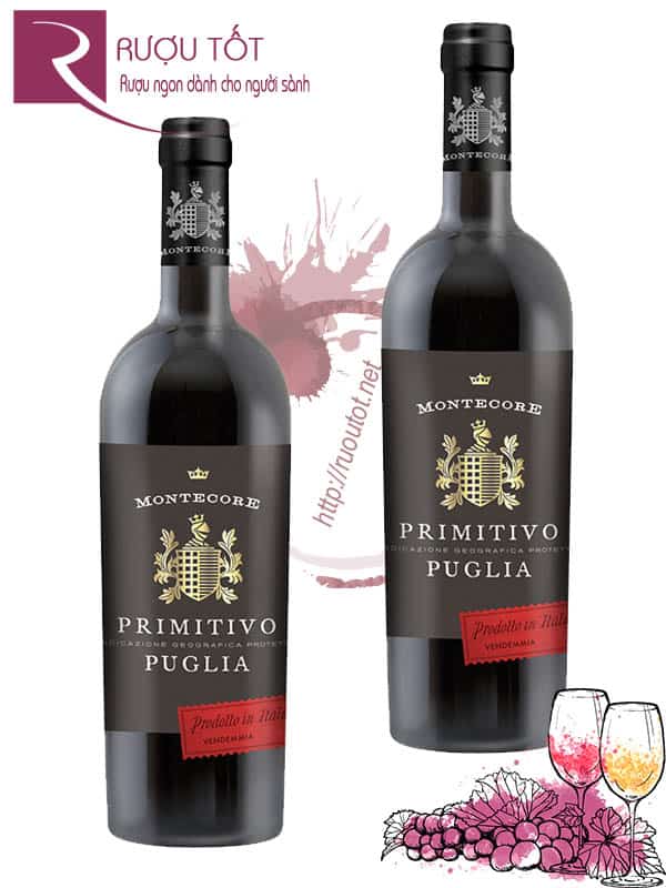 Vang Ý Montecore Primitivo IGP Femar Vini Thượng hạng