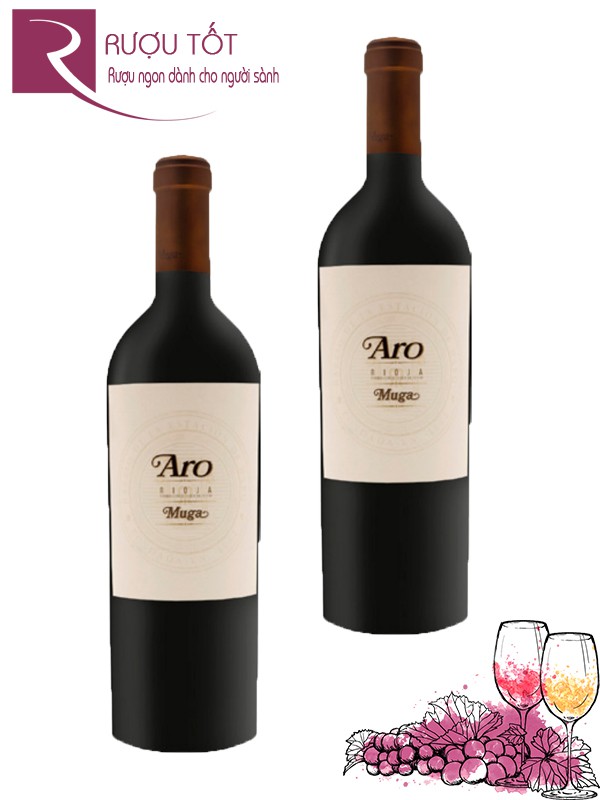 Rượu vang Aro Muga Tempranillo Graciano Rioja 94 điểm Cao cấp