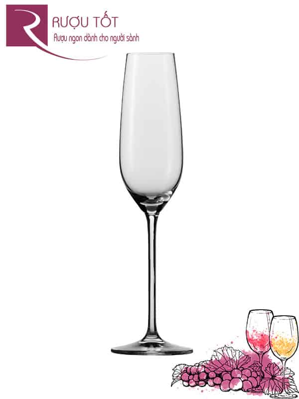 Ly uống rượu Sparkling Wine Champagne nhập khẩu Đức