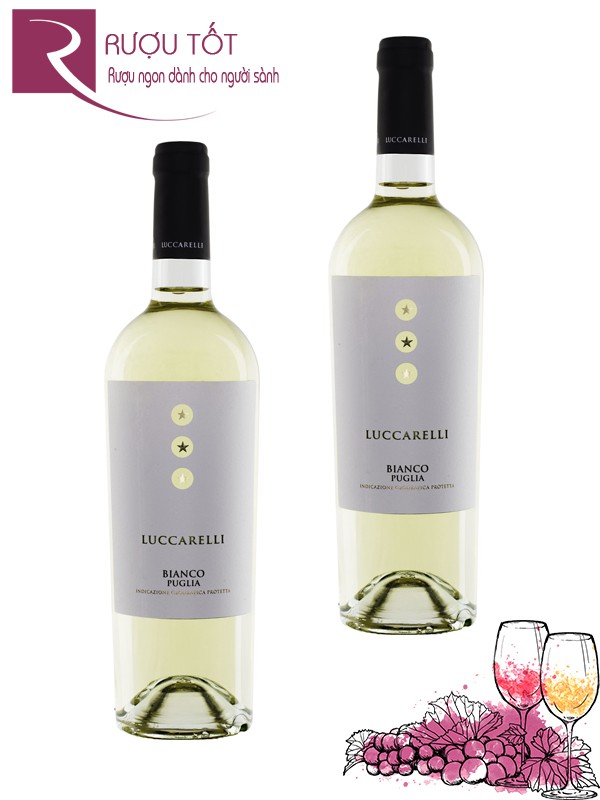 Vang Ý Luccarelli Bianco Chardonnay Thượng hạng