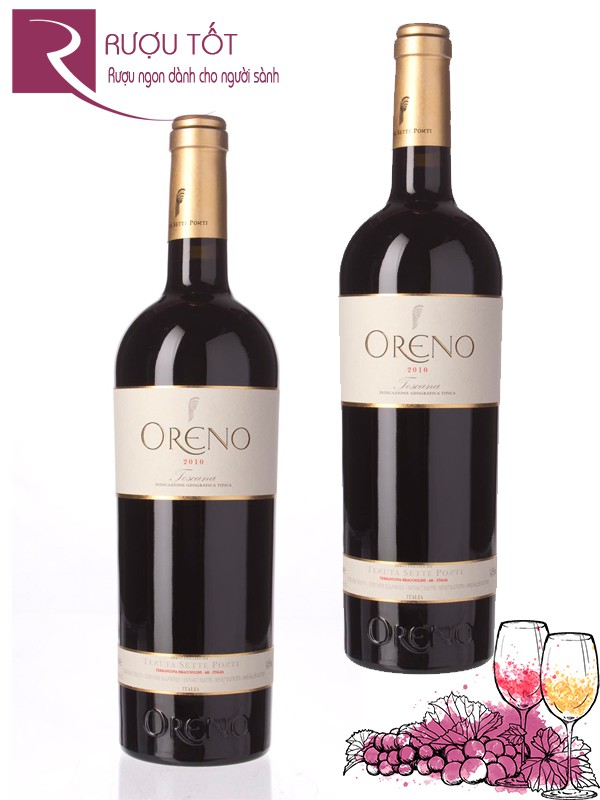 Rượu Vang Oreno Toscana Tenuta Sette Ponti IGT Cao cấp