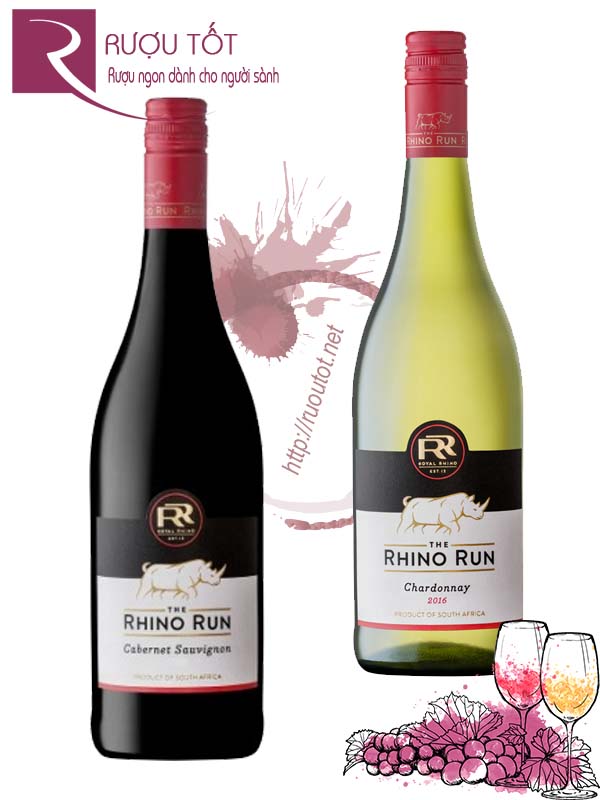Rượu vang The Rhino Run (đỏ-trắng) Thượng hạng