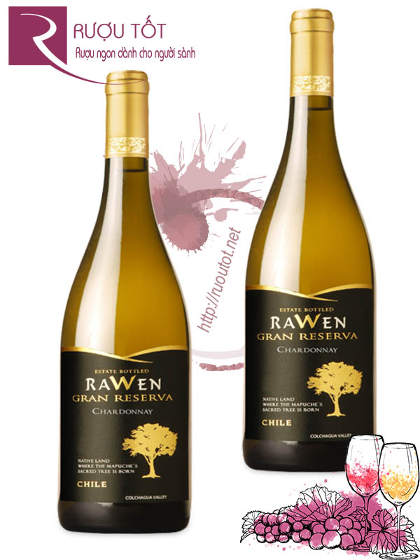 Vang Chile Rawen Gran Reserva Chardonnay Thượng hạng