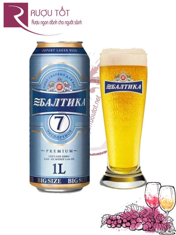 Bia Baltika số 7 - 5,4% Nga lon nhập khẩu