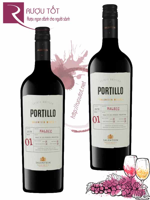 Rượu vang Portillo Salentein Malbec Cao cấp