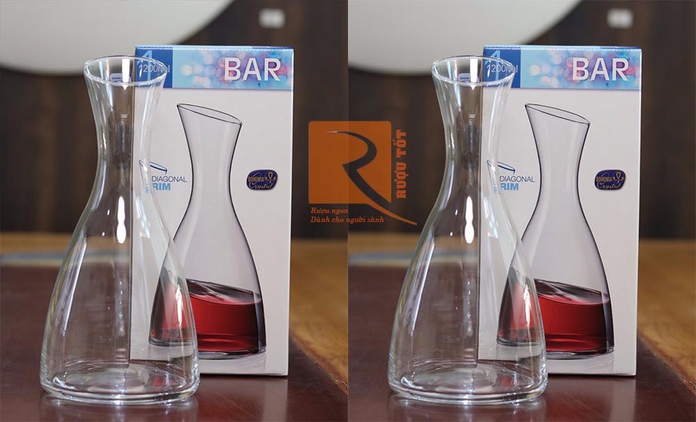 Bình Decanter pha lê Tiệp Bohemia 1,2 Lít \