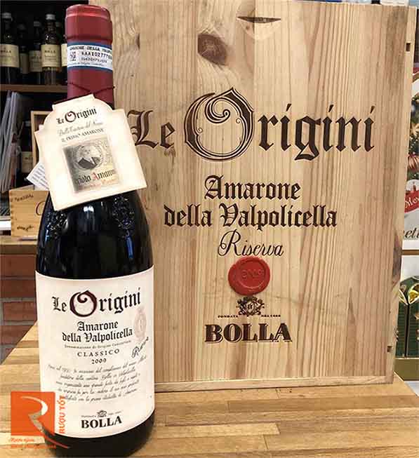 Rượu vang Ý Bolla Le Origini Amarone Riserva