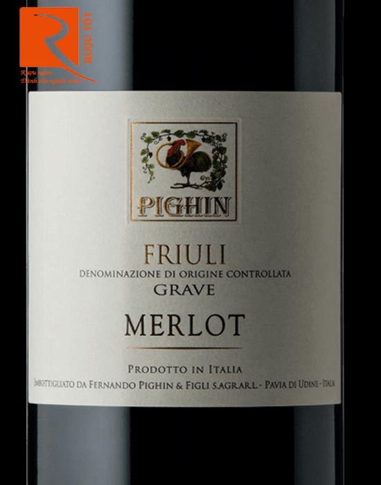 Rượu vang Ý Pighin Merlot Friuli Grave